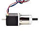 Nema 11 ステッパー L=31mm、リアシャフト、ネジ穴、ギア比 27:1 ギアボックス付き