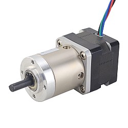 Nema14ステッピングモーターバイポーラL=28mm、ギア比19：1遊星ギアボックス付き