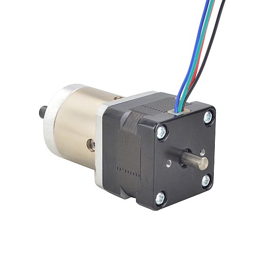 Nema 14 デュアル シャフト ステッピング モーター バイポーラ L=28mm、ギア比 19:1 遊星ギアボックス 9.5mm リア シャフト長 Nema 14 デュアル シャフト ステッピング モーター バイポーラ L=28mm、ギア比 19:1 遊星ギアボックス 9.5mm リア シャフト長