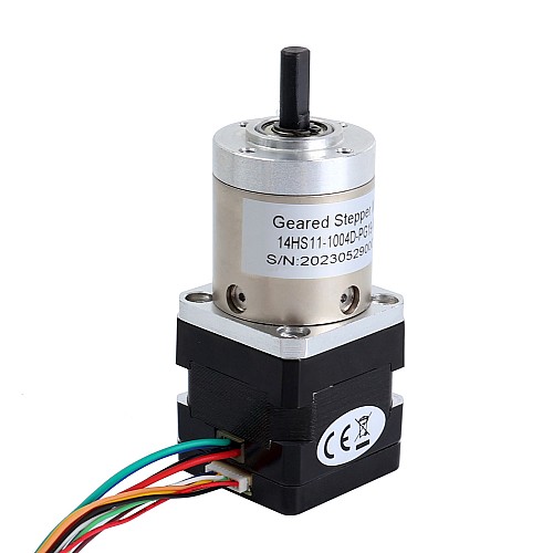 Nema 14 閉ループ ステッピング モーター L=28mm、AR4 キット用 Gear Raio 19:1 遊星ギアボックス付き Nema 14 閉ループ ステッピング モーター L=28mm、AR4 キット用 Gear Raio 19:1 遊星ギアボックス付き