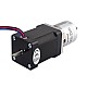Nema14ステッパーL=52mm、リアシャフトとネジ穴とギア比14:1ギアボックス付き