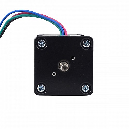 Nema14ステッパーL=52mm、リアシャフトとネジ穴とギア比14:1ギアボックス付き