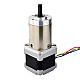Nema 14 ステッピング モーター バイポーラ L=33mm ギア比 100:1 遊星ギアボックス