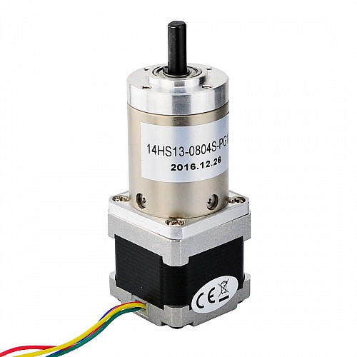 Nema 14 ステッピング モーター バイポーラ L=33mm ギア比 100:1 遊星ギアボックス