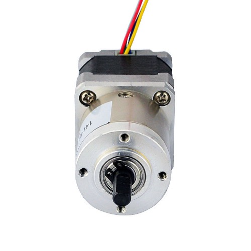 Nema 14 ステッピング モーター バイポーラ L=33mm、ギア比 27:1 遊星ギアボックス