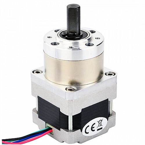 Nema 16 ステッピング モーター バイポーラ L=33mm ギア比 5:1 遊星ギアボックス Nema 16 ステッピング モーター バイポーラ L=33mm ギア比 5:1 遊星ギアボックス
