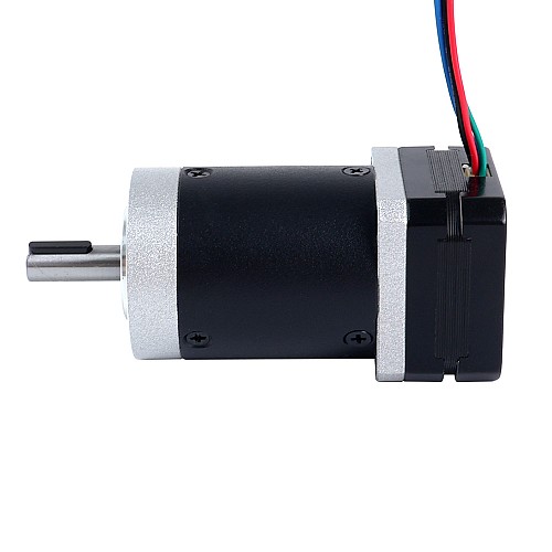 Nema 17 ステッピング モーター バイポーラ L=20.5mm、ギア比 100:1 遊星ギアボックス付き - 17HS08-1004S-HG100 | StepperOnline