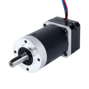 CN 発売中 - Nema 17 ステッピング モーター バイポーラ L=20.5mm、ギア比 100:1 遊星ギアボックス付き 出力トルク 10Nm(1416.12oz.in)