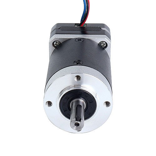 Nema 17 ステッピング モーター バイポーラ L=20.5mm、ギア比 100:1 遊星ギアボックス付き - 17HS08-1004S-HG100 | StepperOnline