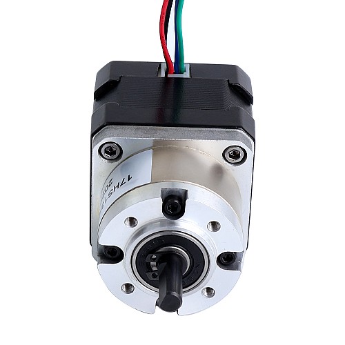 Nema 17 ステッピング モーター バイポーラ L=34mm ギア比 5:1 遊星ギアボックス 300mm ケーブル & コネクタ付き Nema 17 ステッピング モーター バイポーラ L=34mm ギア比 5:1 遊星ギアボックス 300mm ケーブル & コネクタ付き