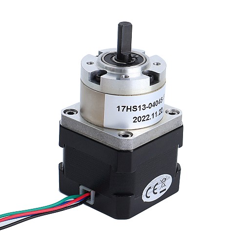 Nema 17 ステッピング モーター バイポーラ L=34mm ギア比 5:1 遊星ギアボックス 300mm ケーブル & コネクタ付き Nema 17 ステッピング モーター バイポーラ L=34mm ギア比 5:1 遊星ギアボックス 300mm ケーブル & コネクタ付き