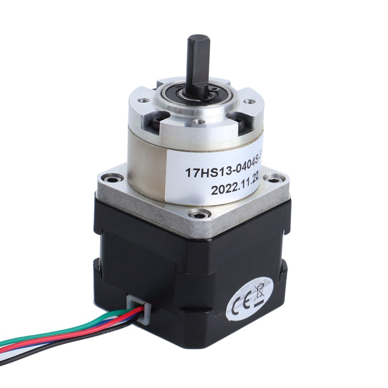 Nema 17 ステッピング モーター バイポーラ L=34mm ギア比 5:1 遊星ギアボックス 300mm ケーブル & コネクタ付き