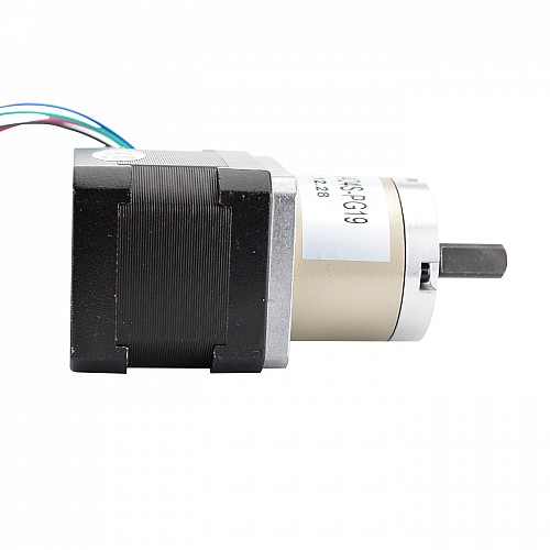 Nema17ステッピングモーターバイポーラL=39mm、ギア比19:1遊星ギアボックス付き