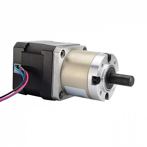 Nema17ステッピングモーターバイポーラL=39mm、ギア比19:1遊星ギアボックス付き