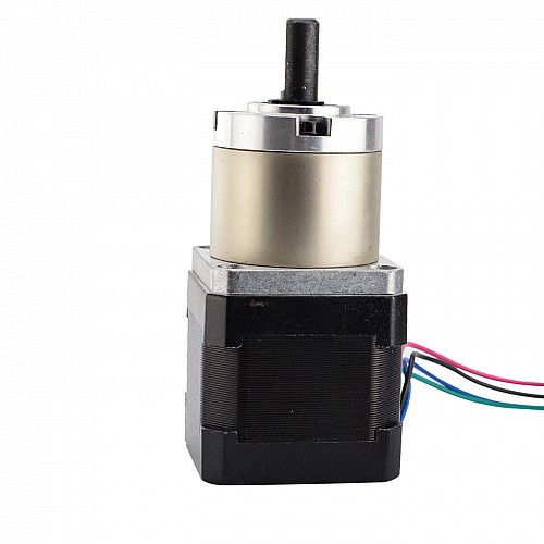 Nema17ステッピングモーターバイポーラL=39mm、ギア比19:1遊星ギアボックス付き