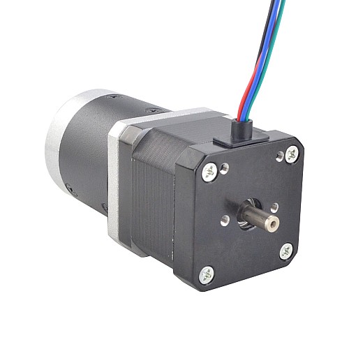 Nema 17 デュアル シャフト ステッピング モーター L=39mm ギア比 50:1 高精度遊星ギアボックス 9.5mm リア シャフト長 Nema 17 デュアル シャフト ステッピング モーター L=39mm ギア比 50:1 高精度遊星ギアボックス 9.5mm リア シャフト長