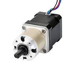 Nema 17 ステッピング モーター バイポーラ L=48mm、ギア比 27:1 遊星ギアボックス