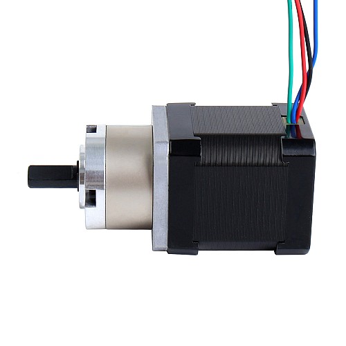 Nema 17 ステッピング モーター バイポーラ L=48mm ギア比 5:1 遊星ギアボックス