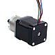 Nema 17 ステッピング モーター バイポーラ L=48mm ギア比 5:1 遊星ギアボックス