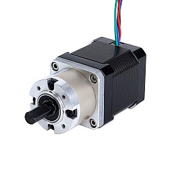 Nema 17 ステッピング モーター バイポーラ L=48mm ギア比 5:1 遊星ギアボックス