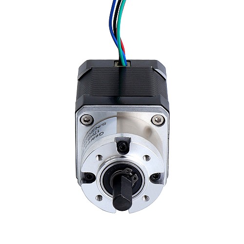 Nema 17 ステッピング モーター バイポーラ L=48mm ギア比 5:1 遊星ギアボックス