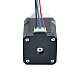 Nema 17 ステッピング モーター バイポーラ L=48mm、ギア比 5:1 遊星ギアボックス付き 1850mm ケーブル長