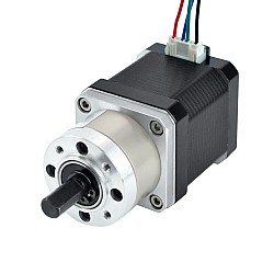 Nema 17 ステッピング モーター バイポーラ L=48mm、ギア比 5:1 遊星ギアボックス付き 1850mm ケーブル長