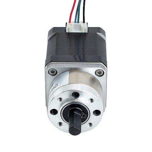 Nema 17 ステッピング モーター バイポーラ L=48mm、ギア比 5:1 遊星ギアボックス付き 1850mm ケーブル長