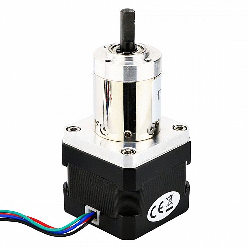 Nema 17 ステッパー バイポーラ L=33mm、ギア比 27:1 小型遊星ギアボックス Nema 17 ステッパー バイポーラ L=33mm、ギア比 27:1 小型遊星ギアボックス