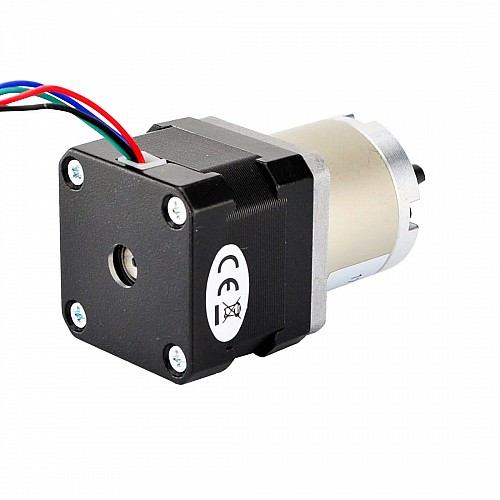 Nema 17 ステッピング モーター バイポーラ L=33mm、ギア比 27:1 遊星ギアボックス