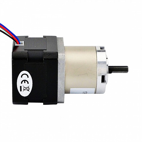 Nema 17 ステッピング モーター バイポーラ L=33mm、ギア比 27:1 遊星ギアボックス