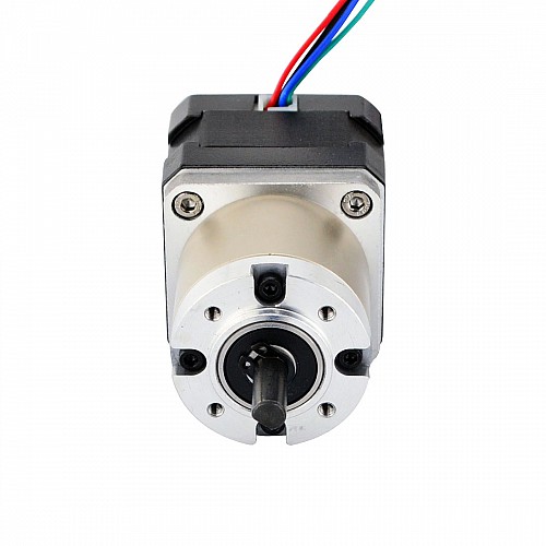 Nema 17 ステッピング モーター バイポーラ L=33mm、ギア比 27:1 遊星ギアボックス
