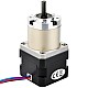 Nema 17 ステッピング モーター バイポーラ L=33mm、ギア比 27:1 遊星ギアボックス