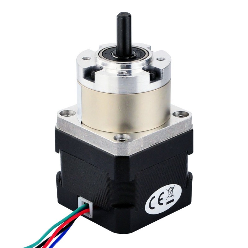 Nema 17 ステッピング モーター バイポーラ L=33mm ギア比 5:1 遊星ギアボックス