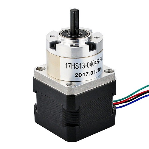 Nema 17 ステッピング モーター バイポーラ L=33mm ギア比 5:1 遊星ギアボックス