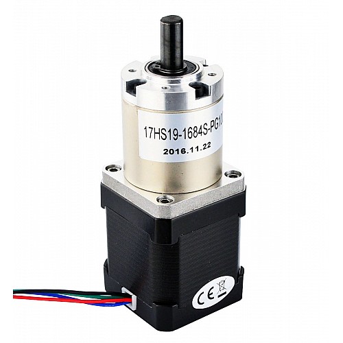 Nema 17 ステッピング モーター バイポーラ L=48mm ギア比 100:1 遊星ギアボックス