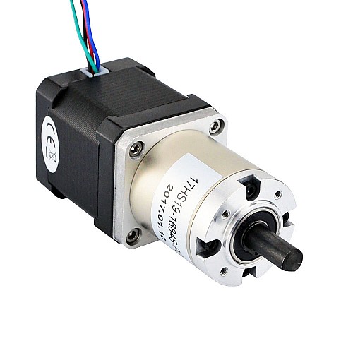 Nema 17 ステッピング モーター バイポーラ L=48mm、ギア比 51:1 遊星ギアボックス Nema 17 ステッピング モーター バイポーラ L=48mm、ギア比 51:1 遊星ギアボックス