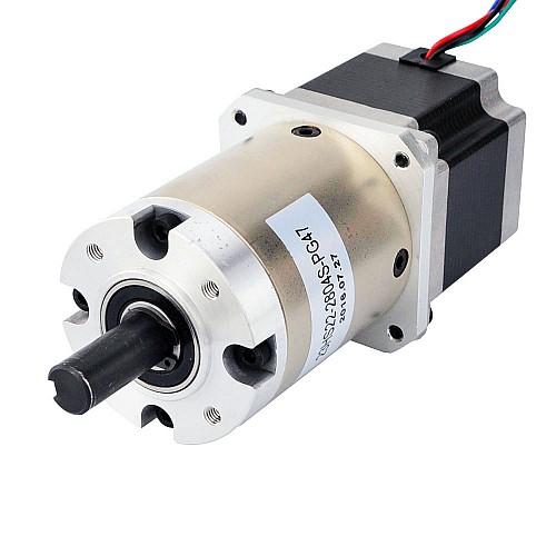 Nema 23 ステッピング モーター バイポーラ L=56mm、ギア比 47:1 遊星ギアボックス Nema 23 ステッピング モーター バイポーラ L=56mm、ギア比 47:1 遊星ギアボックス