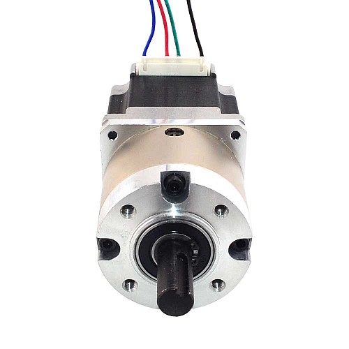 Nema23ステッピングモーターバイポーラL=56mm、ギア比4:1遊星ギアボックスおよびピンコネクタ付き