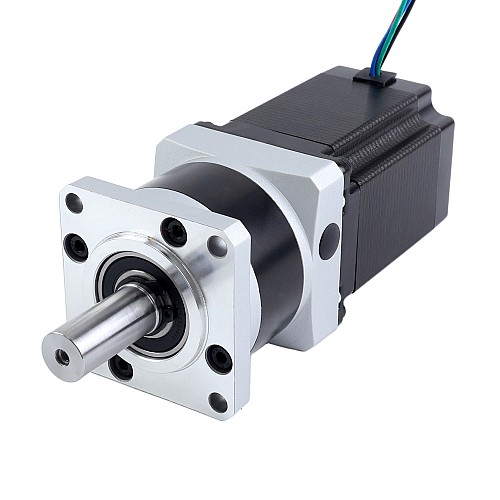 Nema 23 ステッピング モーター L=76.5mm ギア比 4:1 MG シリーズ 遊星ギアボックス - 23HS30-2904S-MG4 | StepperOnline