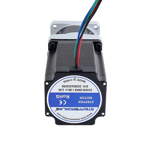 Nema 23 ステッピング モーター L=76.5mm ギア比 4:1 MG シリーズ 遊星ギアボックス - 23HS30-2904S-MG4 | StepperOnline