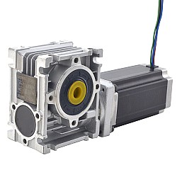 Nema 23 ステッピングモーター L=113mm ギア比 7.5:1 ウォームギアボックスNMRV30ウォームギア減速機