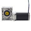 Nema 23 ステッピングモーター L=113mm ギア比 7.5:1 ウォームギアボックスNMRV30ウォームギア減速機