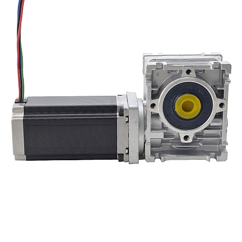 Nema 23 ステッピングモーター L=113mm ギア比 7.5:1 ウォームギアボックスNMRV30ウォームギア減速機 Nema 23 ステッピングモーター L=113mm ギア比 7.5:1 ウォームギアボックスNMRV30ウォームギア減速機