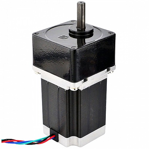 Nema 23 ステッピング モーター バイポーラ L=76mm ギア比 10:1 スパー ギアボックス Nema 23 ステッピング モーター バイポーラ L=76mm ギア比 10:1 スパー ギアボックス