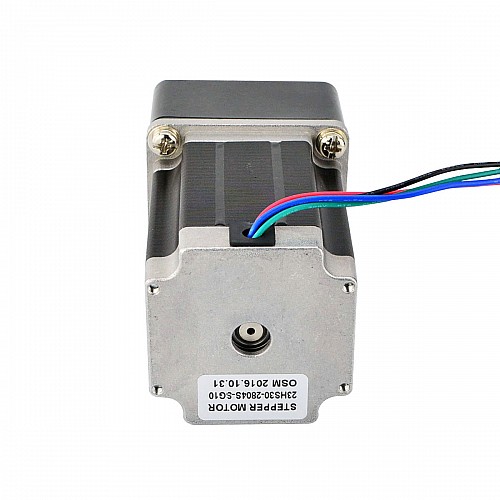 Nema 23 ステッピング モーター バイポーラ L=76mm ギア比 10:1 スパー ギアボックス Nema 23 ステッピング モーター バイポーラ L=76mm ギア比 10:1 スパー ギアボックス