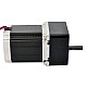 Nema 23 ステッピング モーター バイポーラ L=76mm、ギア比 20:1 スパー ギアボックス