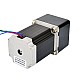 Nema 23 ステッピング モーター バイポーラ L=76mm、ギア比 20:1 スパー ギアボックス