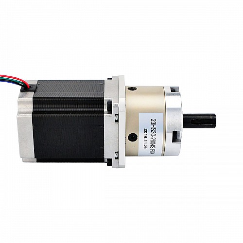 Nema 23 ステッピング モーター バイポーラ L=76mm ギア比 4:1 遊星ギアボックス Nema 23 ステッピング モーター バイポーラ L=76mm ギア比 4:1 遊星ギアボックス