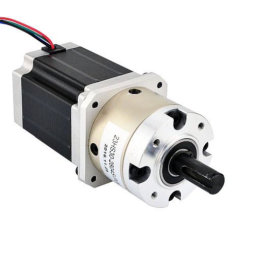 Nema 23 ステッピング モーター バイポーラ L=76mm ギア比 4:1 遊星ギアボックス Nema 23 ステッピング モーター バイポーラ L=76mm ギア比 4:1 遊星ギアボックス